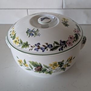 Royal Worcester Herbs Medium Size Porcelain Tureen Covered Dish